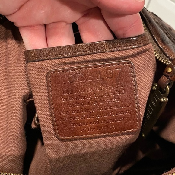 Lockheart Hobo Brown Leather Bag Purse - Picture 6 of 14